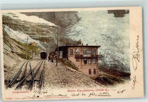 3823 Eigergletscher 1901 Gebrauchsspuren Jungfraubahn