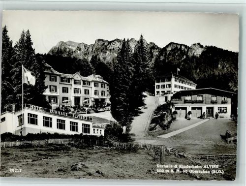 9479 Oberschan - Kurhaus und Kinderheim Alvier ob Oberschan Wappen