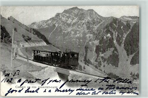 1820 Territet 1902 - Chemin de fer