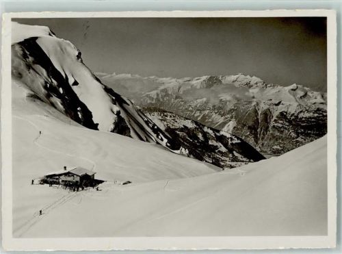 Weisshornhütte - Winter Hüttenstempel