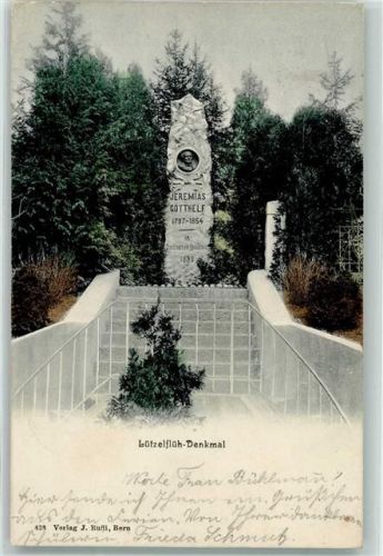 3432 Lützelflüh-Goldbach 1906 - Jeremias Gotthelf Denkmal