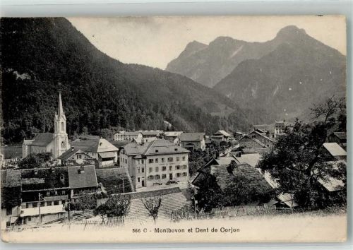 1669 Montbovon - Kirche Dent de Corjon