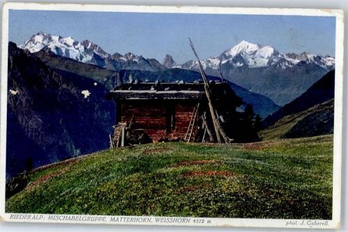 3987 Riederalp - Mattterhorn Weisshorn