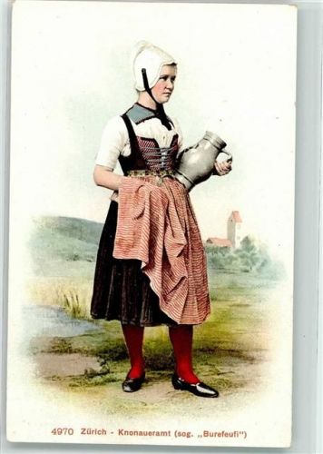 8934 Knonau Uttenberg - Burefeufi Frau Kostüm Knonaueramt