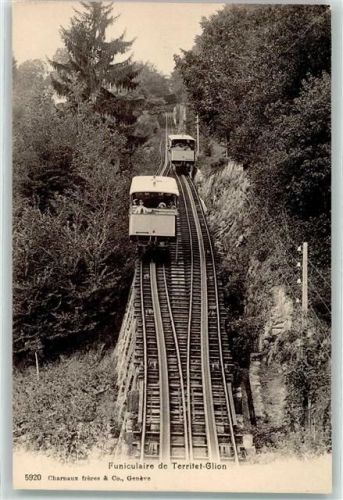 1820 Territet - Standseilbahn Funiculare Glion
