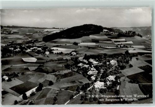 3665 Wattenwil Gebrauchsspuren Fliegeraufnahme mit Bangerten