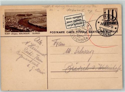 4322 Mumpf - Postkarte