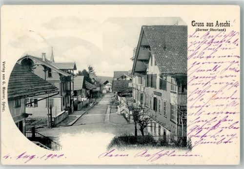3703 Aeschi b. Spiez 1900 Foto AK