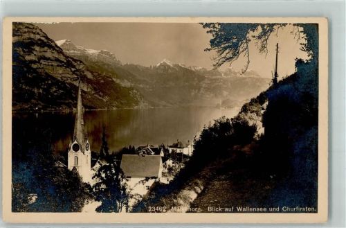 8874 Mühlehorn - Kirche Walensee Churfirsten