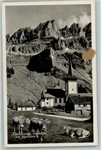 8751 Urnerboden Gebrauchsspuren Kirche Kuh Kapelle