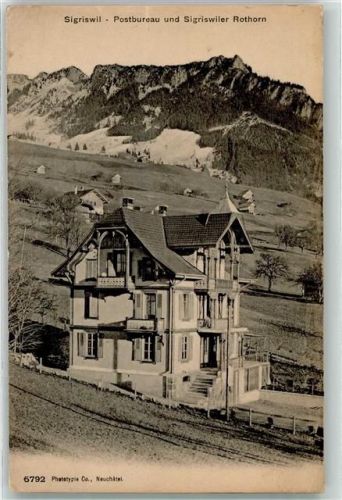 3655 Sigriswil 1906 - Postbureau Sigriswiler Rothorn