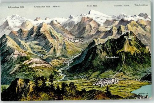 6386 Wolfenschiessen - Stansstad Engelberg Vogelschau