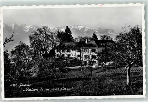 1805 Jongny Foto AK Gasthaus Hotel Co-OP Jongny Ort lt. Stempel