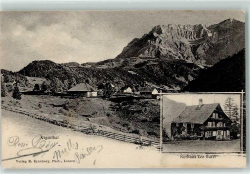 6013 Eigenthal 1905 Gebrauchsspuren Kurhaus Leo Burri