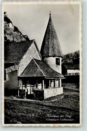 9497 Steg Foto AK Kirchlein