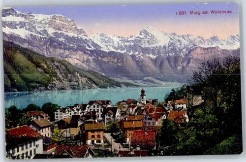 8877 Murg - 1917, Feldpost, Walensee, Kirche