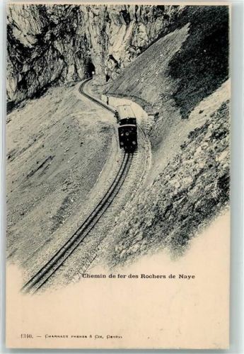 1820 Veytaux - Eisenbahn Rochers de Naye Zahnradbahn