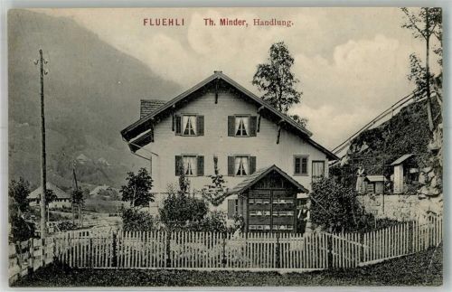 6173 Flühli LU Foto AK Handlung Minder