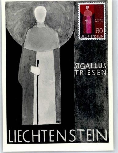 9495 Triesen Maximum AK St. Gallus mit Sonderstempel Ausgabetag