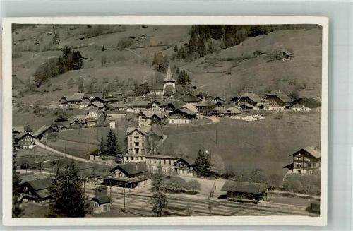 3762 Erlenbach im Simmental 1929 Foto AK Bahnhof