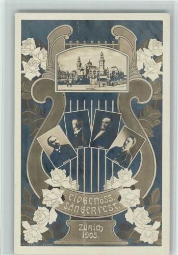 8000 Zürich - Sängerfest 1905 Jugendstil