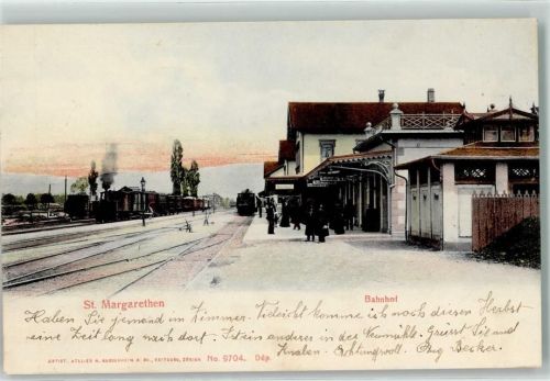 9430 St. Margrethen SG 1906 - Bahnhof Eisenbahn