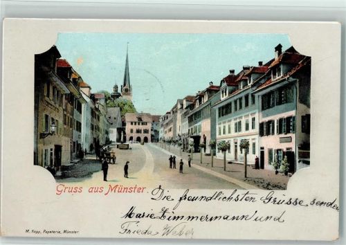6215 Beromünster 1903 Lithographie