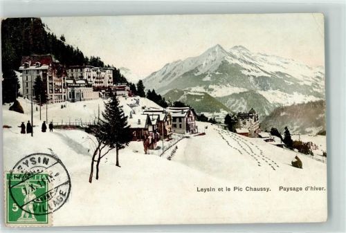 1854 Leysin 1911 - Pic Chaussy hiver