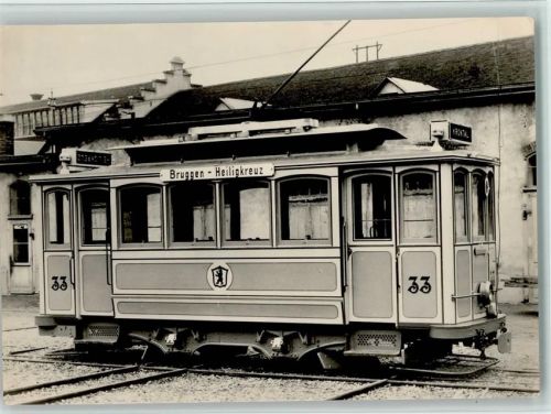 9000 St. Gallen S. Gallo - Trambahn Tramwagen Nr. 33 im Herstellerwerk Bruggen-Heiligkreuz