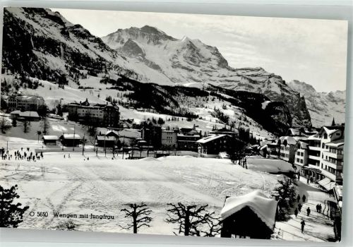 3823 Wengen Foto AK Winter