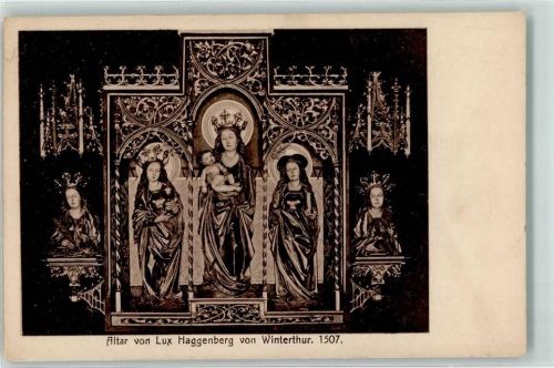 8733 Eschenbach SG 1914 - Pfarrkirche Altar von Lux Haggenberg 1507