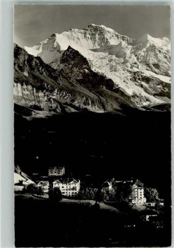 3823 Wengen Foto AK Jungfrau Foto Gycer