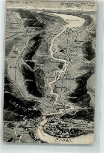 8953 Dietikon - Landkarte Limmat