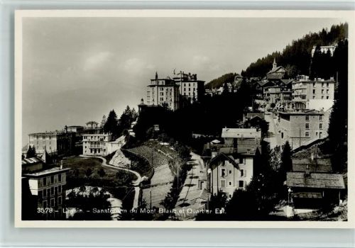 1854 Leysin - Sanatorium du Mont Blanc et Quartier Est