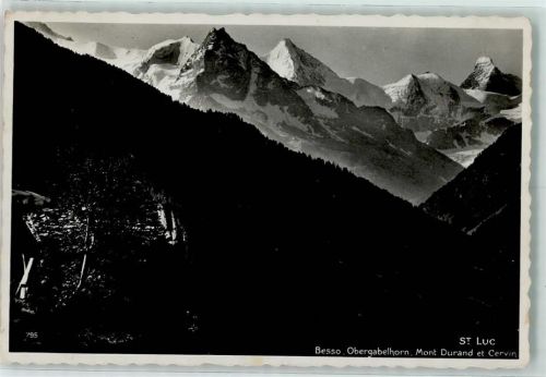 3961 St-Luc - Besso Obergabelhorn Mont Durand Cervin