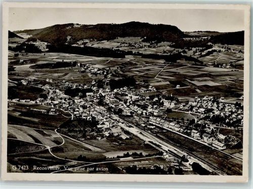 2732 Reconvilier - Vue prise par avion Flugaufnahme Feldpost