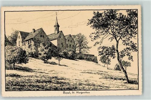 4102 Binningen Künstlerkarte St Margarethenkirche