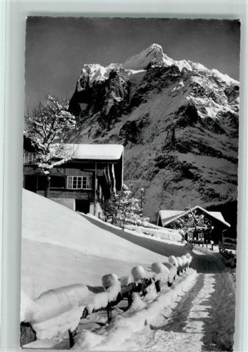 3818 Grindelwald - Dorfhäuser Winter Wetterhorn