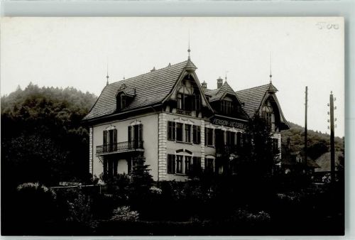 3294 Büren an der Aare Foto AK Pension Victoria Ort handschriftlich