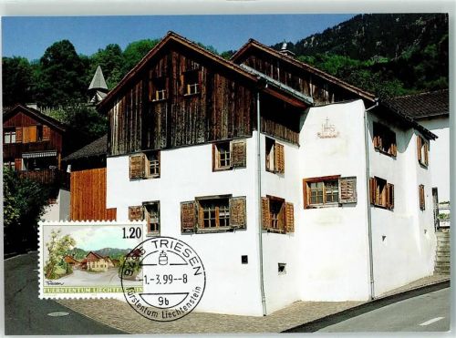 9495 Triesen Foto AK Dorfstraße