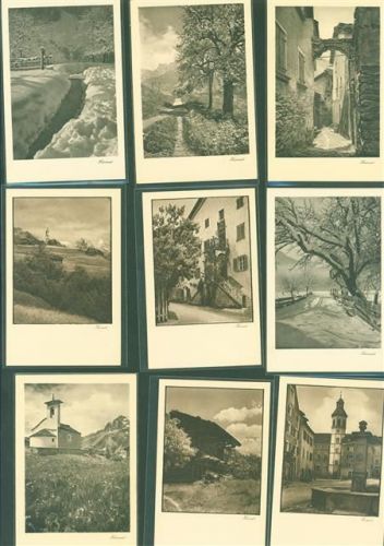 Lot mit 25 AK D. Mischo Kupferdruck Heimat-Landschaftsaufnahmen Schweiz Sammlung Schweiz Posten 21 bis 100 AK