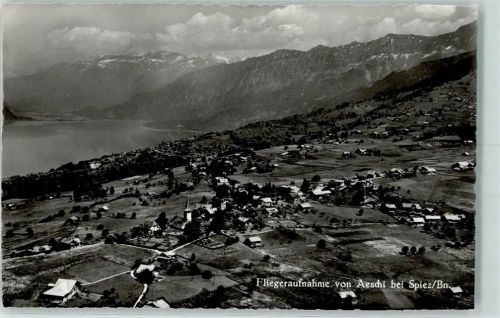 3703 Aeschi b. Spiez Gebrauchsspuren Fliegeraufnahme