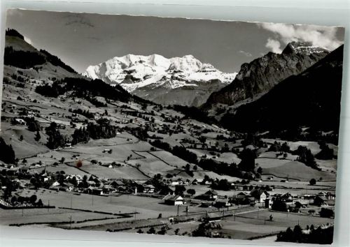 3713 Reichenbach im Kandertal 1952 Foto AK Blümslisalp Aermighorn