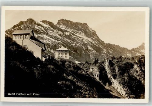 Trübsee Foto AK Hotel Trübsee Tittlis