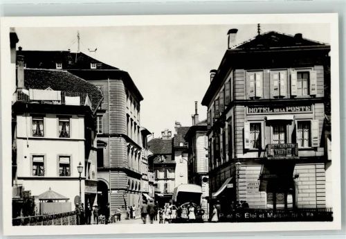 1510 Moudon - Pont St. Eloi et Maison de Ville Hotel de la Poste