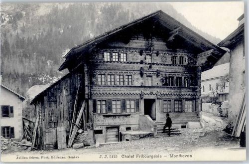1669 Montbovon Les Cases 1903 - Pension Haus
