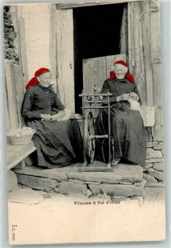 1873 Val-d'Illiez - Fileuses