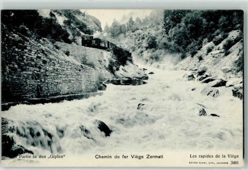 3930 Visp Viège - Chemin de fer Viege Zermatt Les Rapides de la Viege