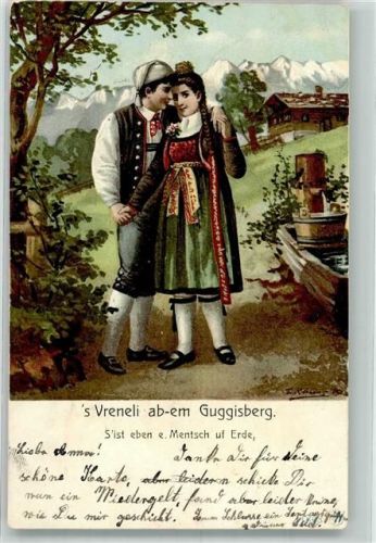 3158 Guggisberg 1908 Gebrauchsspuren s´Vreneli