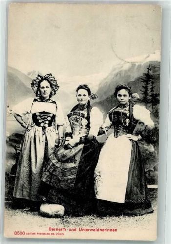 1908 - Bernerin Unterwaldnerin Tracht